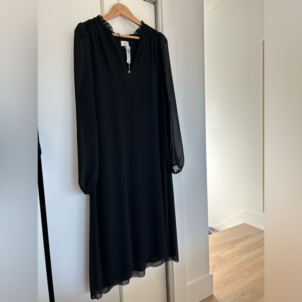 Aritzia Wilfred Molly Midi Dress - Black